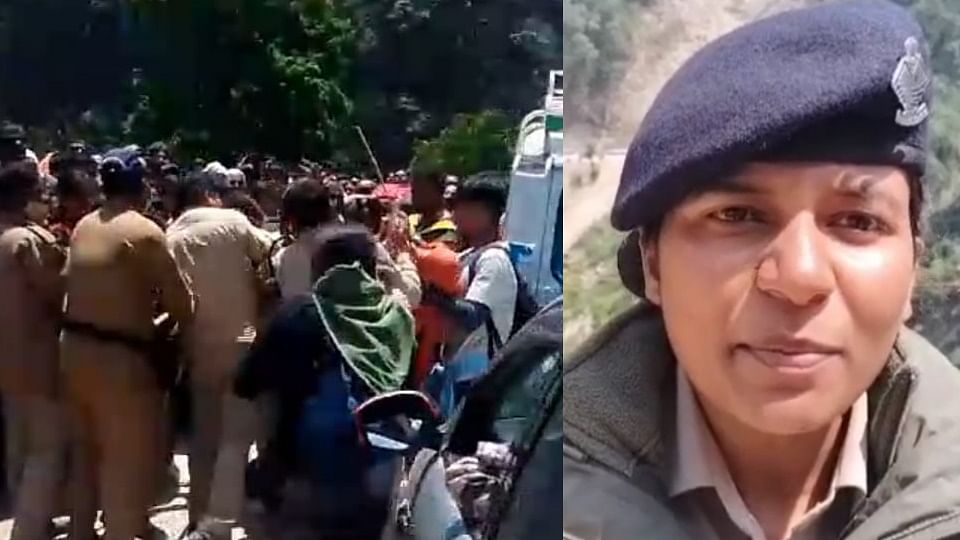 Kedarnath Dham Dispute over standing in line in Sonprayag fight Between police and Pilgrims