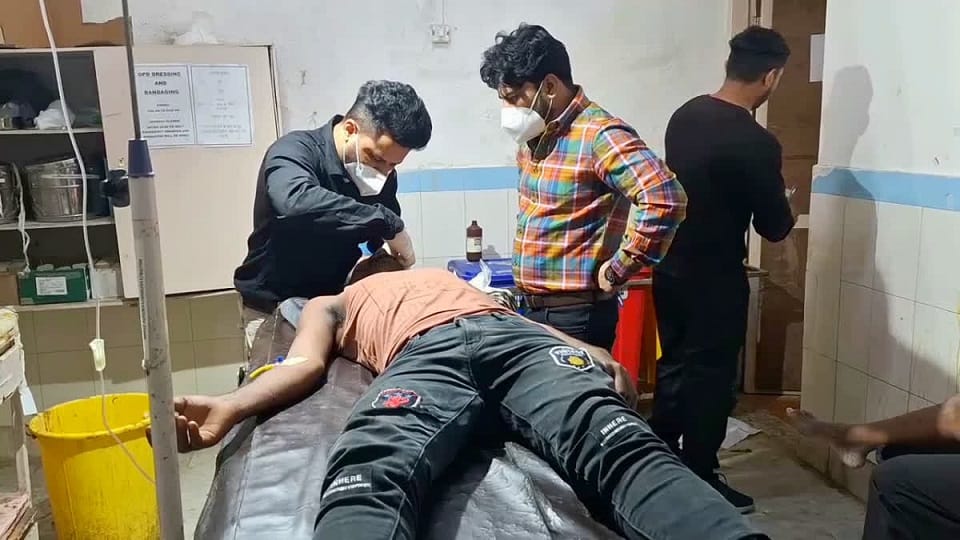Leopard attacked laborers working in the garden in ramnagar