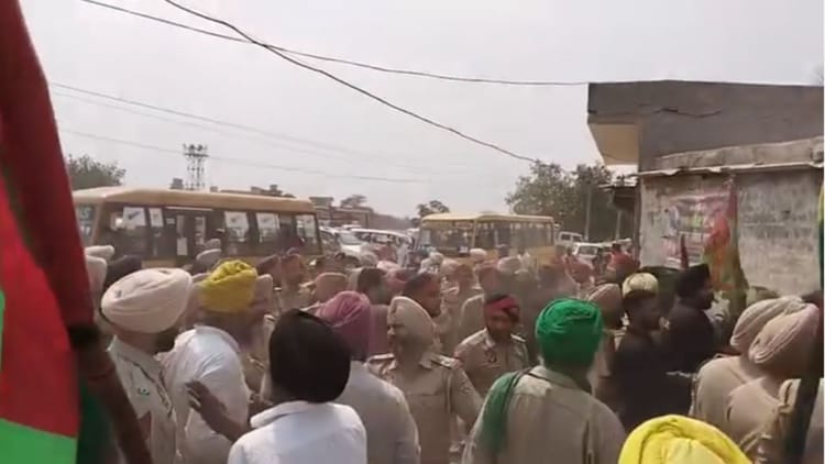 Punjab: Farmers Protested Against Sukhbir Badal Who Came To Campaign For Elections – Amar Ujala Hindi News Live