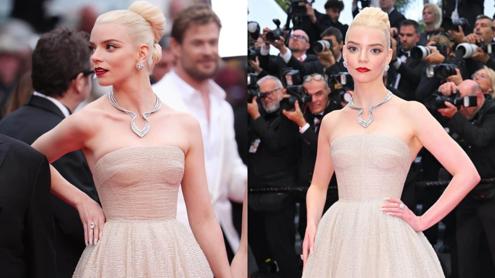 Cannes 2024 furiosa a mad max saga star anya taylor joy look on red carpet