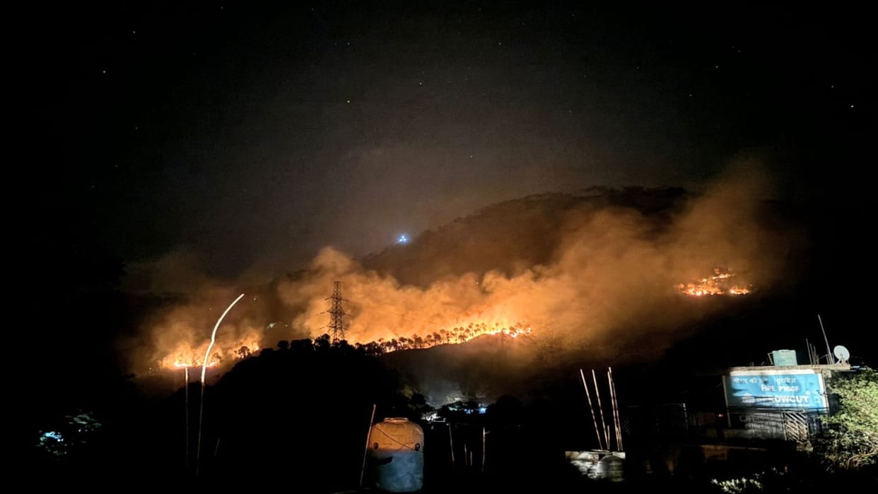 Forest fire is not stopping in Himachal, 69 more places blazed