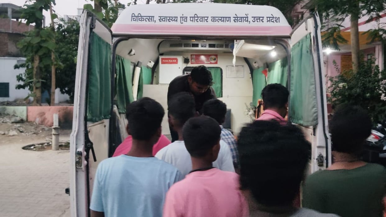 young man died hit by pickup and one injured on road accident in mau