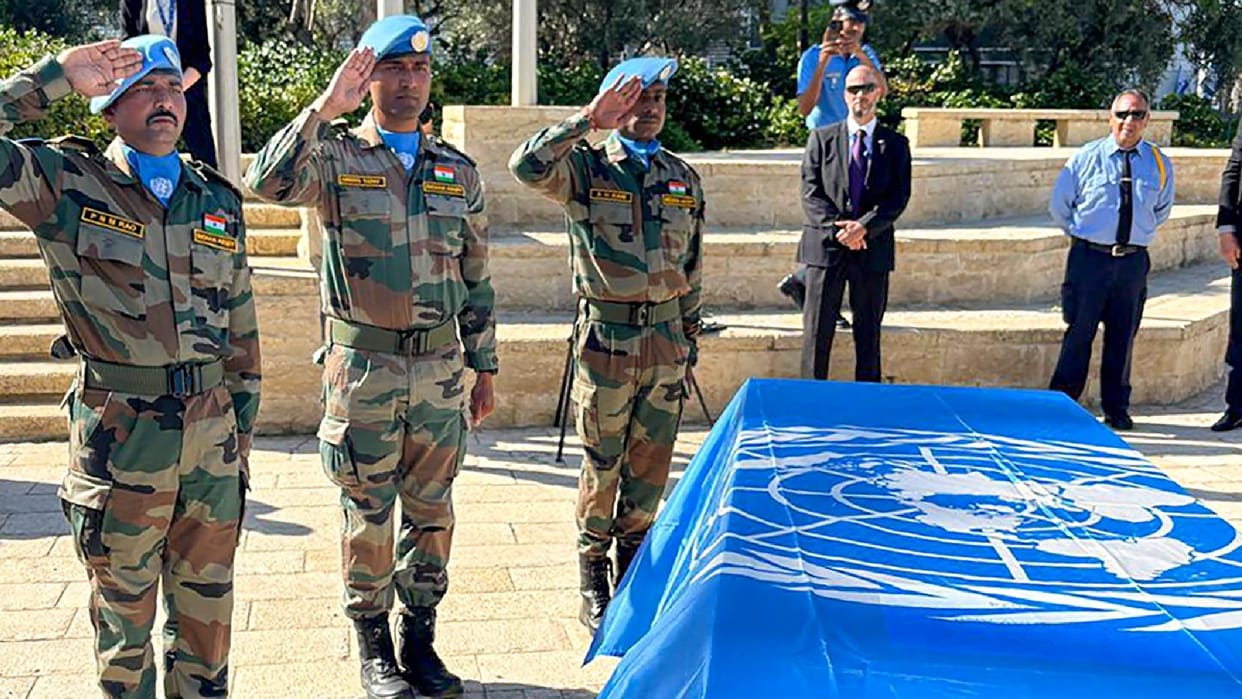Last rites of former army officer Kale killed in Gaza conducted in Pune