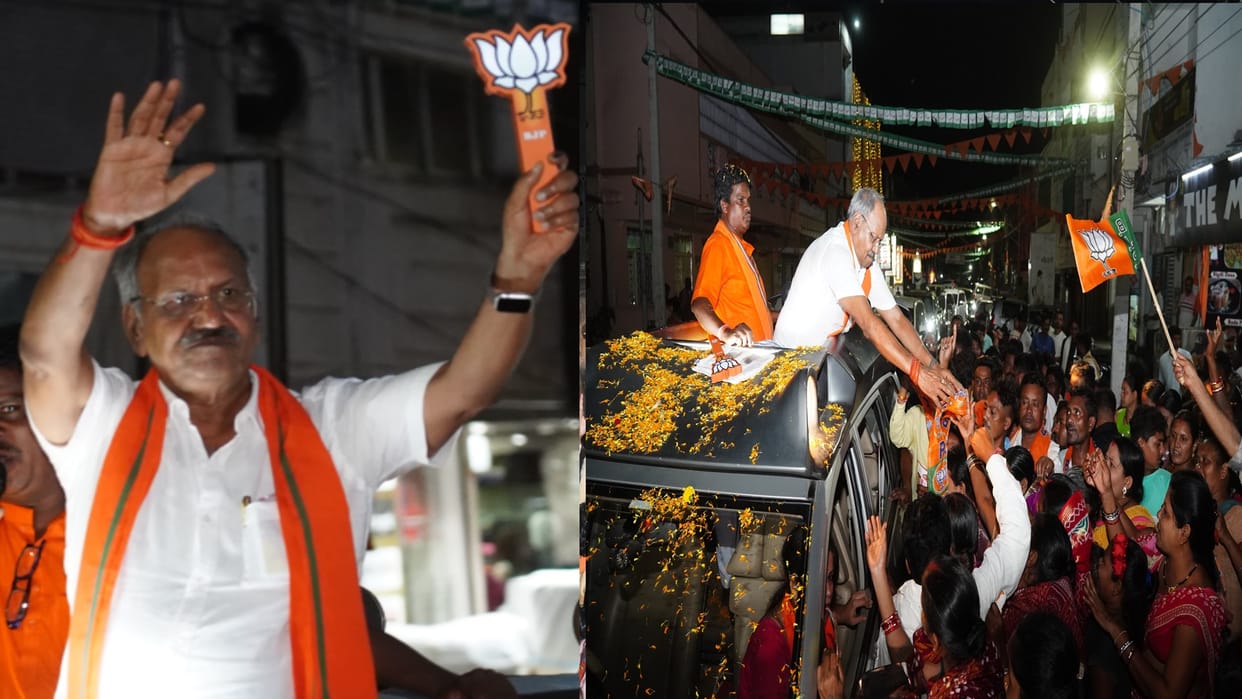 Brijmohan Aagrwal road show in Kantabanji odisha; Target on CM Naveen Patnaik and Pandian