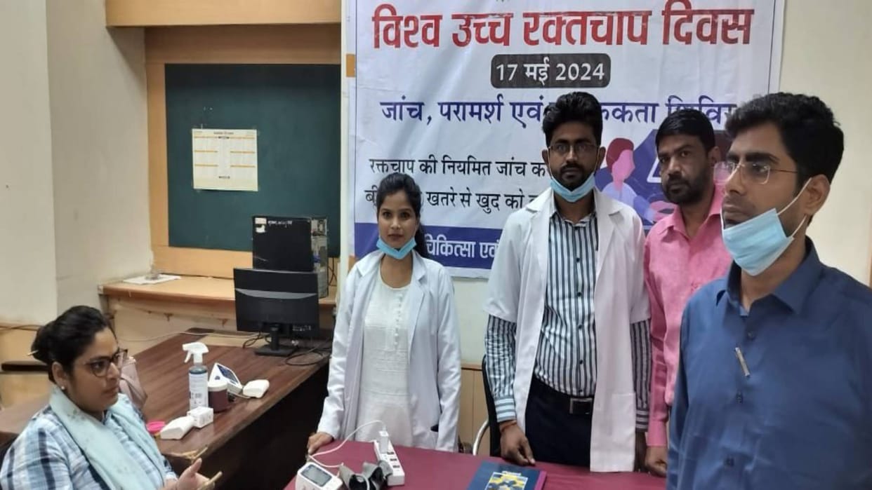Bhopal More than nine thousand people were examined in Bhopal on World Hypertension Day