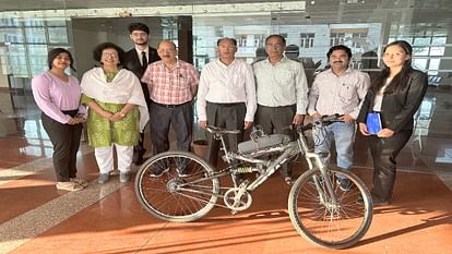 Students of NIT Hamirpur did wonders, bicycle will turn into scooter as soon as heart rate crosses 100 per min