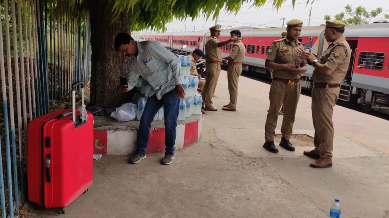 Woman decapitated body found suitcase panic Janata Express train