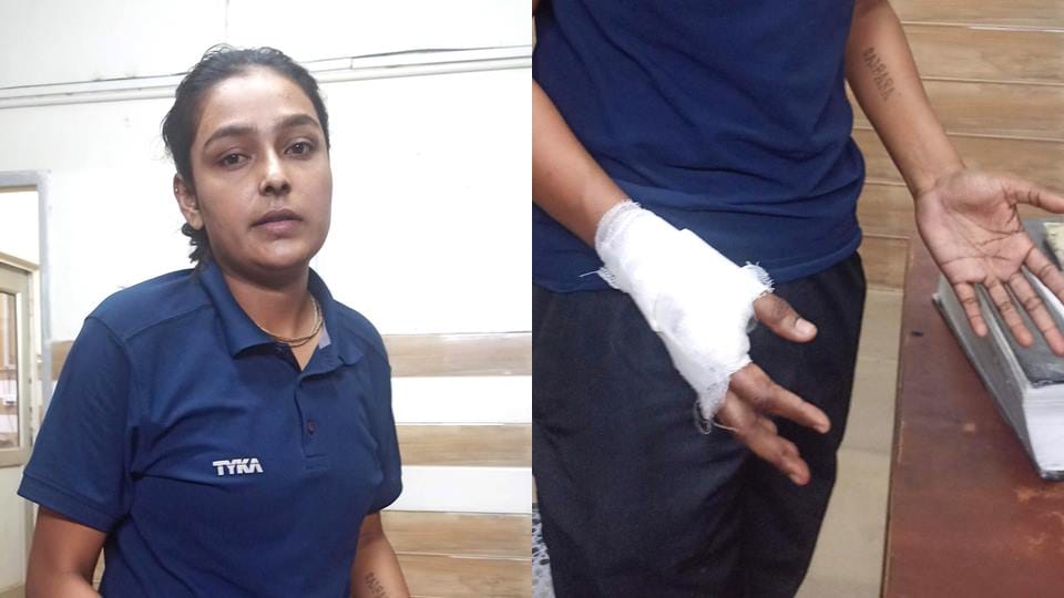 Moradabad: Player beats female coach in Sonakpur Stadium, one hand got stitches
