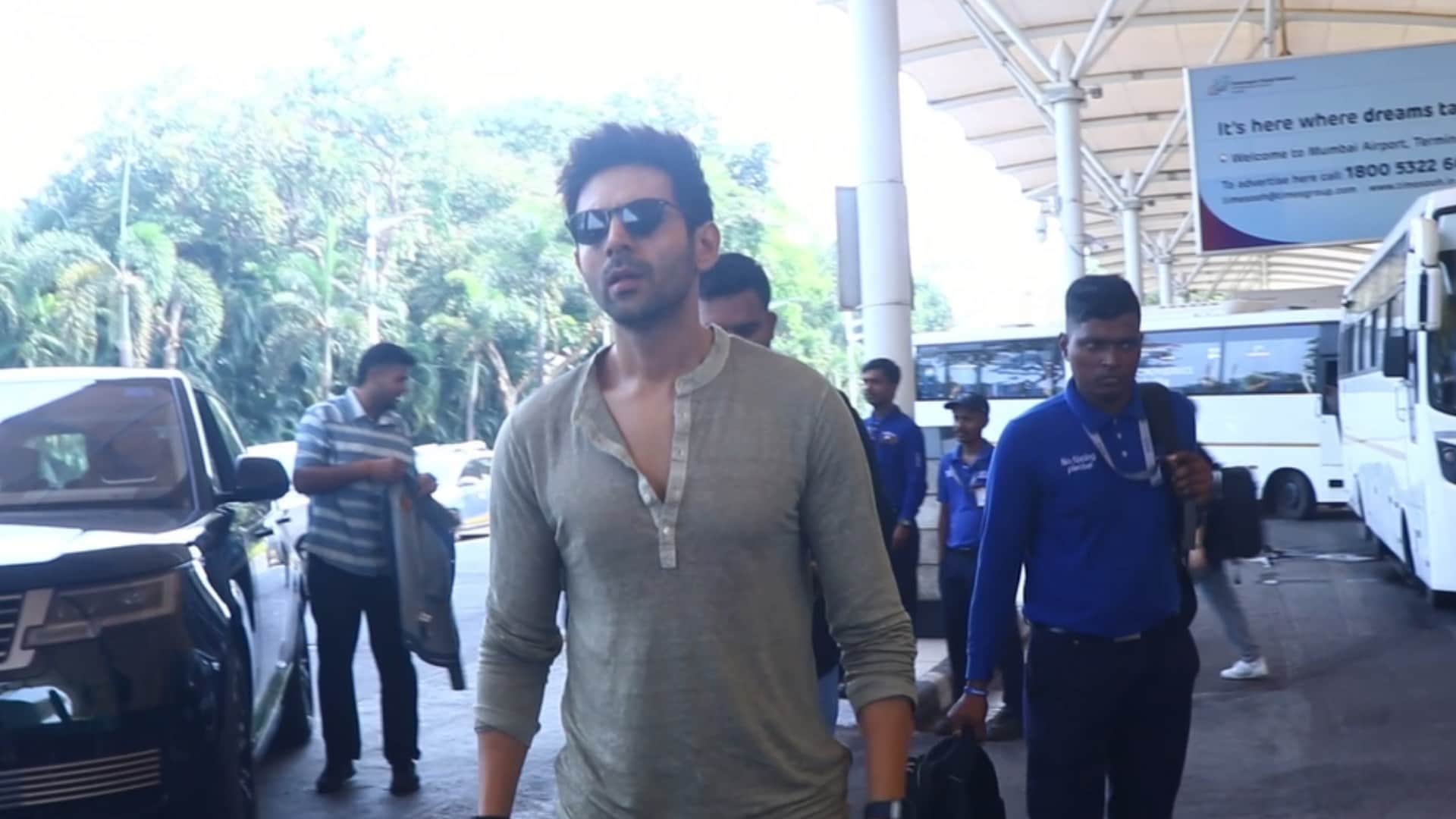 kartik aaryan kabir khan jets off to Gwalior for film Chandu Champion trailer launch amid actor family issue