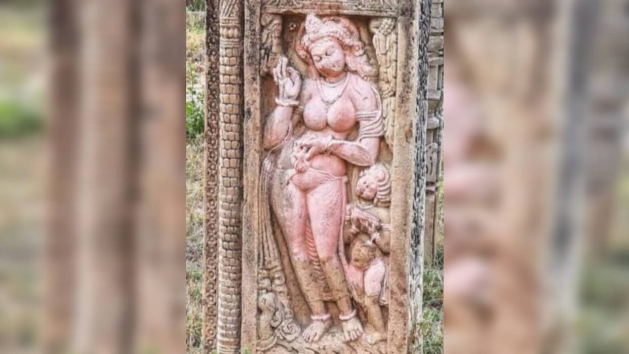 MP News world first advertisement was found on stairs of Tapeshwar Mahadev Temple in Mandsaur