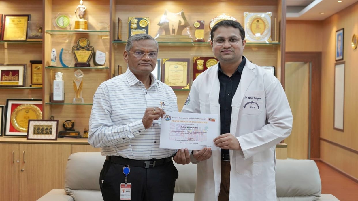 Bhopal AIIMS doctor presented research on treatment of obstetric brachial plexus palsy in Italy