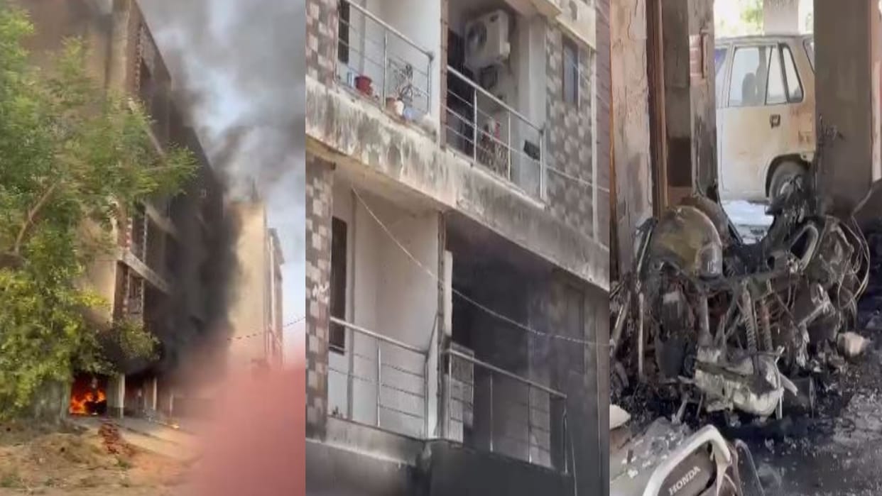 Jaipur News: Fire broke out in Bharat Apartment near Muhana Mandi, no casualty reported, matter under control