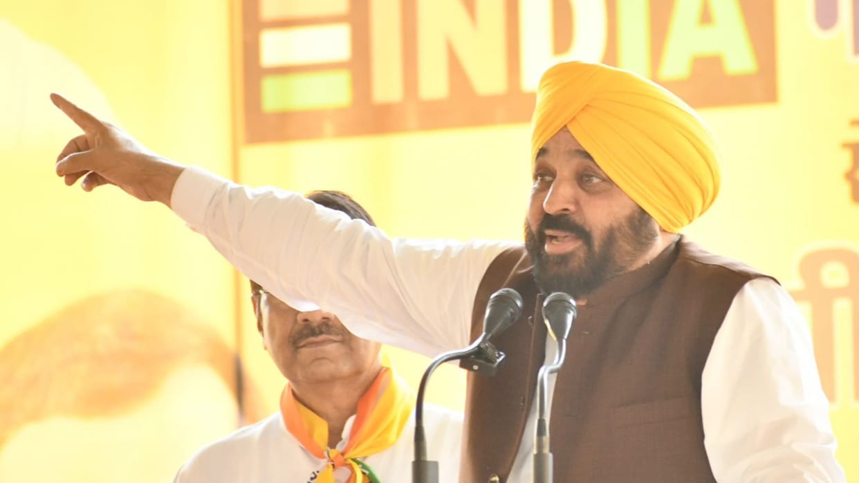 Haryana: Bhagwant Mann's road show in Kurukshetra