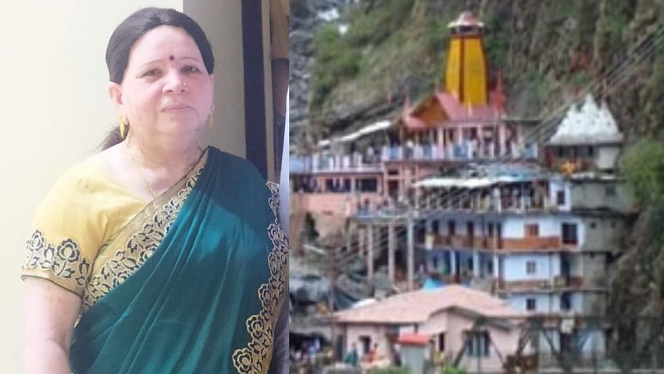 Retired bank manager's wife dies at the gate of Yamunotri temple