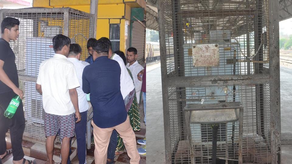 Chandausi: Water coolers of railway station are spewing hot water, how can passengers quench their thirst