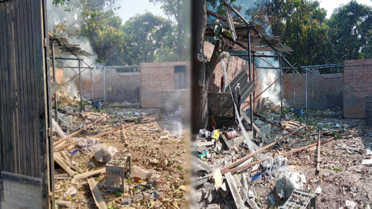 Bijnor: Fire breaks out in firecracker factory, one dead, six workers injured