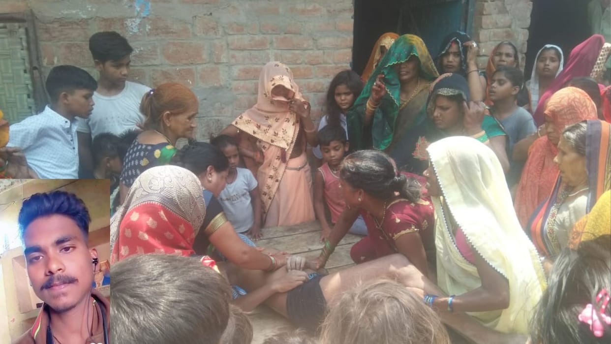 young man died due to drowning in pond on brother wedding day in varanasi