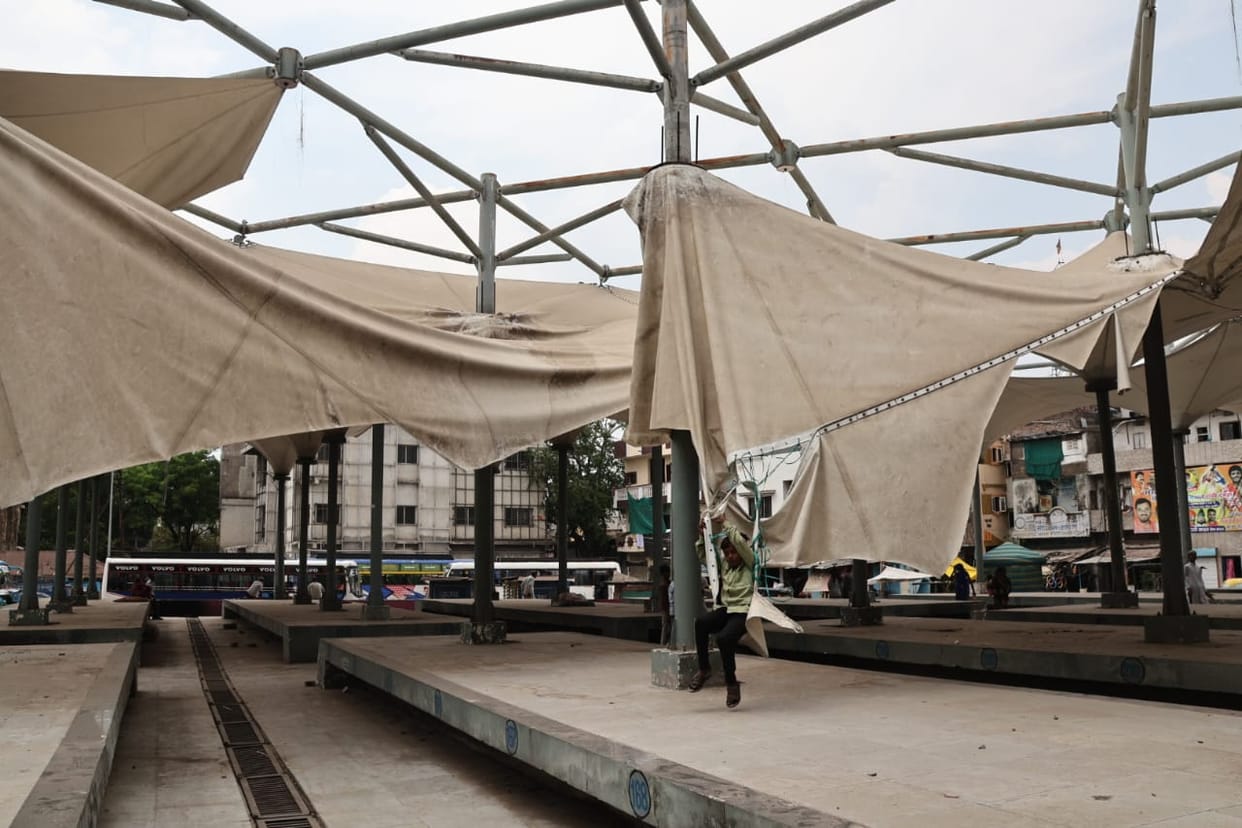 Indore: Hawker zone of Jinsi Haat ground was not inaugurated and this is what happened