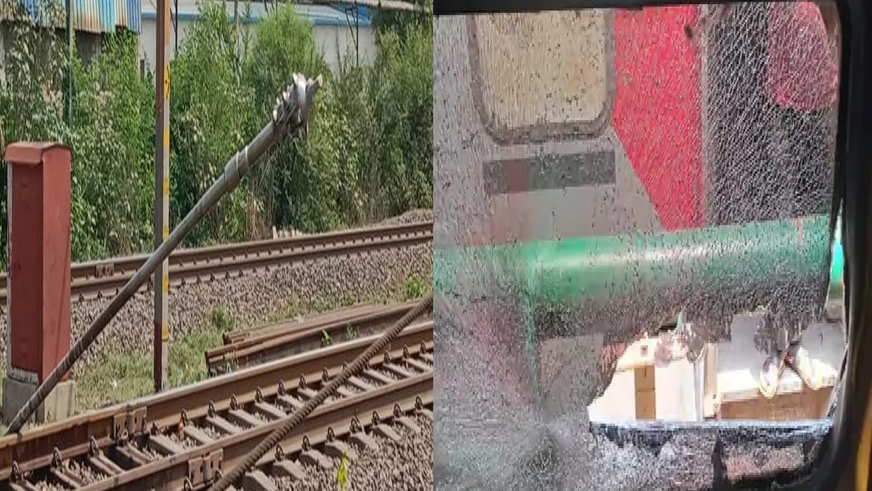 Raipur Railway Station near Electric pole fell on AC coach of Shalimar Express, many injured including minor