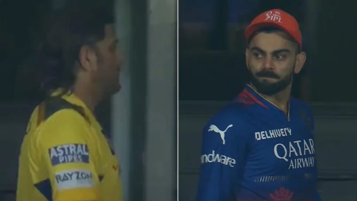 IPL 2024: Dhoni angry with RCB players not shaking hand after RCB vs CSK match, then Virat Kohli did this