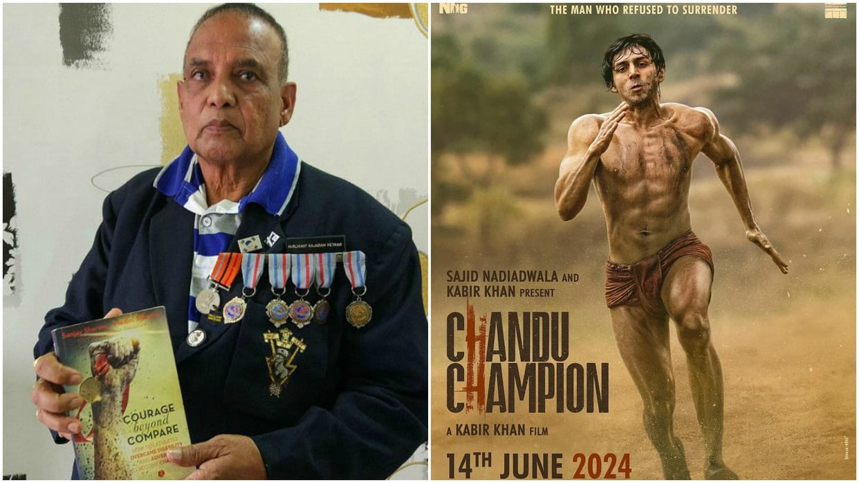 kartik aaryan shares pens emotional video note for Murlikant Petkar gives him inspiration of Chandu Champion