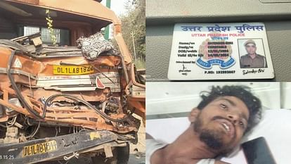 Moradabad: Canter collides with roadways bus on highway, constable killed, three passengers seriously injured