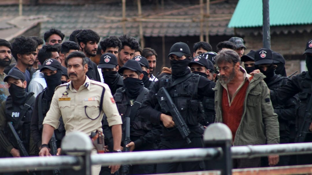 kashmir srinagar film shooting singham again ajay devgn jackie shroff shoot action scene rohit shetty