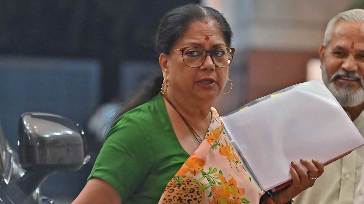 BJP national vice president Vasundhara Raje was seen campaigning for just one seat