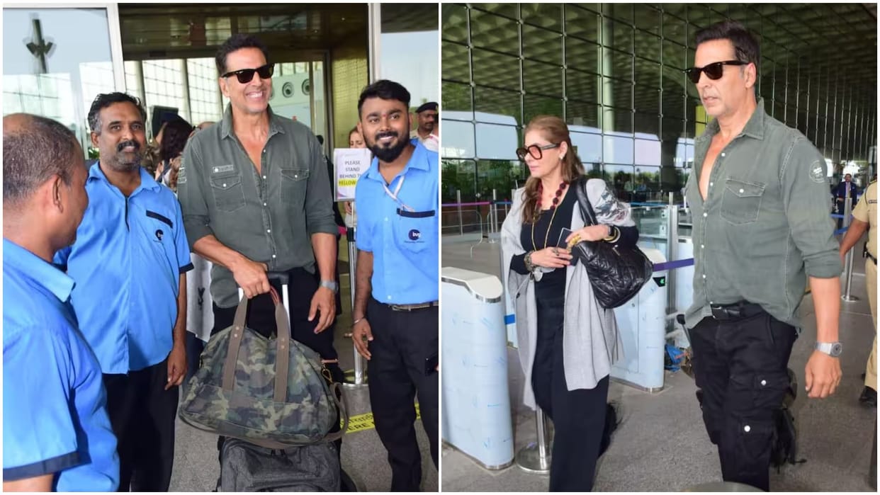 Lok Sabha Election: After cast His vote Akshay Kumar Spotted at airport with mother in law Dimple Kapadia