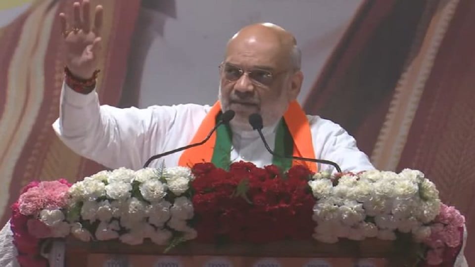 lok sabha election Amit Shah in Sangam Vihar said Congress nurtured Article 370 like a child for 70 years
