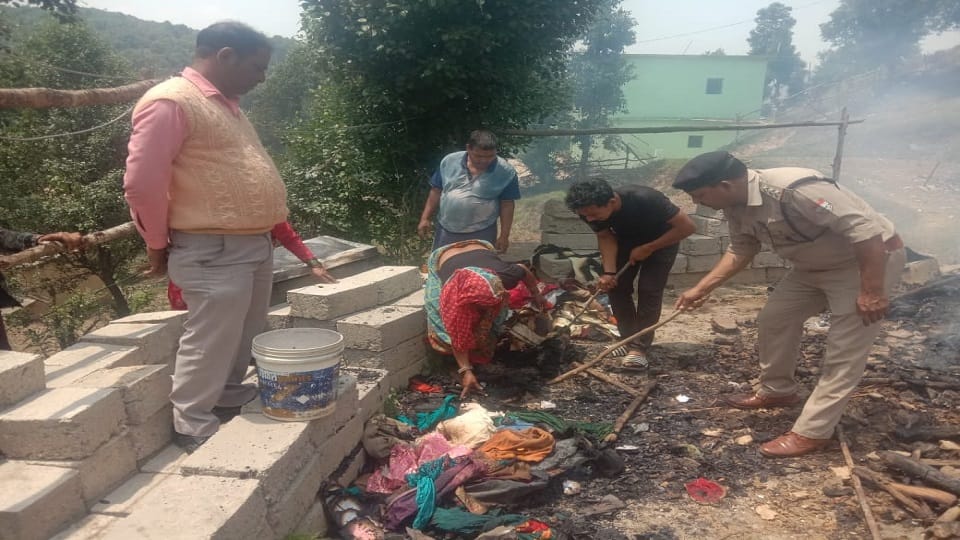House fire due to unknown reasons in champawat