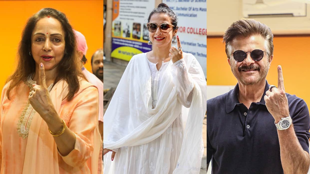 AKSHAY KUMAR rajkummar janhvi kapoor sanya malhotra and other celebs cast their vote in loksabha election 2024