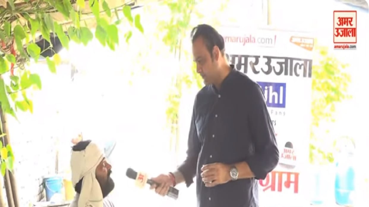 Satta Ka Sangram chai per charcha in Karnal... Voters told about development and election atmosphere