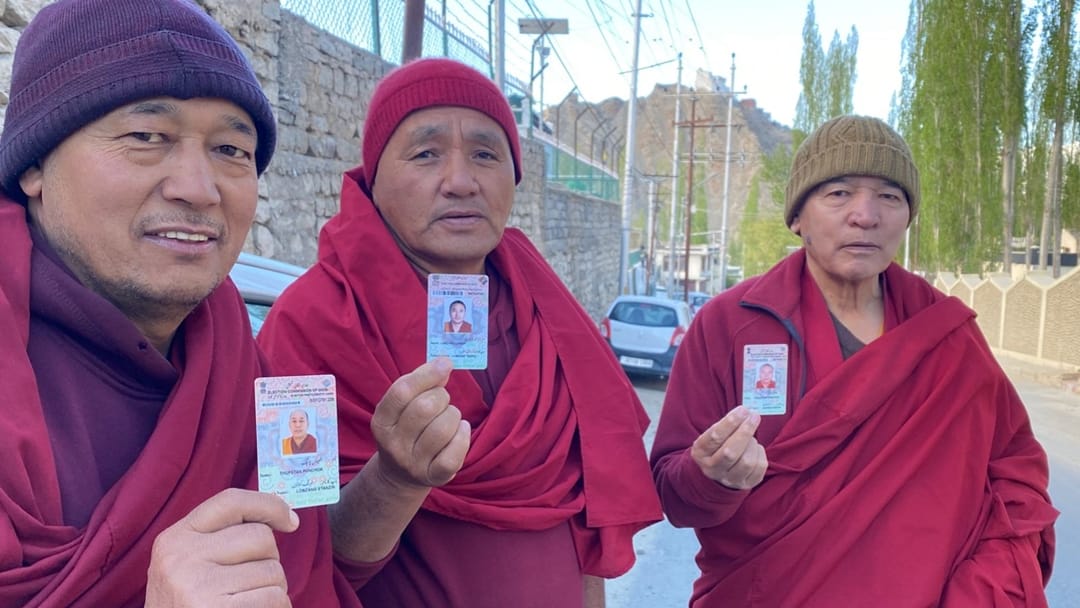 Ladakh lok sabha Election : photo story of Voting in Ladakh leh kargil