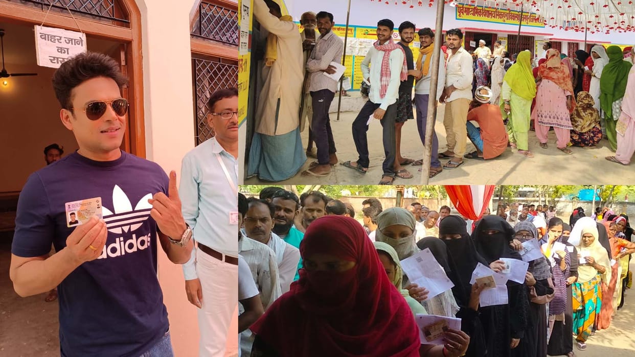 lok sabha election: 60.36 percent voting in Hamirpur-Mahoba-Tindwari Lok Sabha constituency