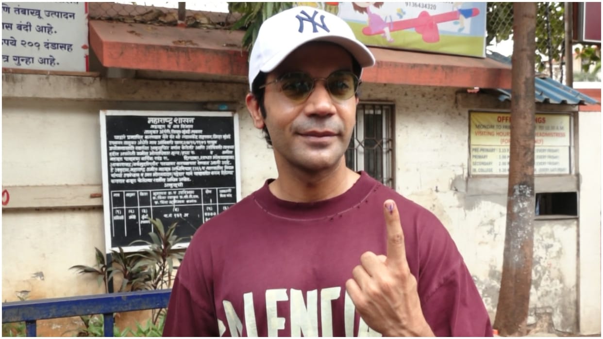 Lok Sabha Election 2024: Mr and Mrs Mahi Star Rajkummar Rao left shooting and came to Mumbai to cast his vote