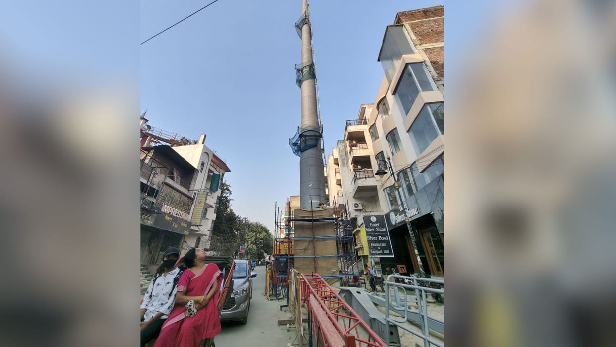 Varanasi Ropeway towers started coming up in Sigra