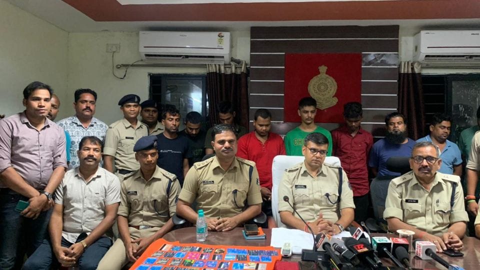 Korba police arrested seven interstate bookies