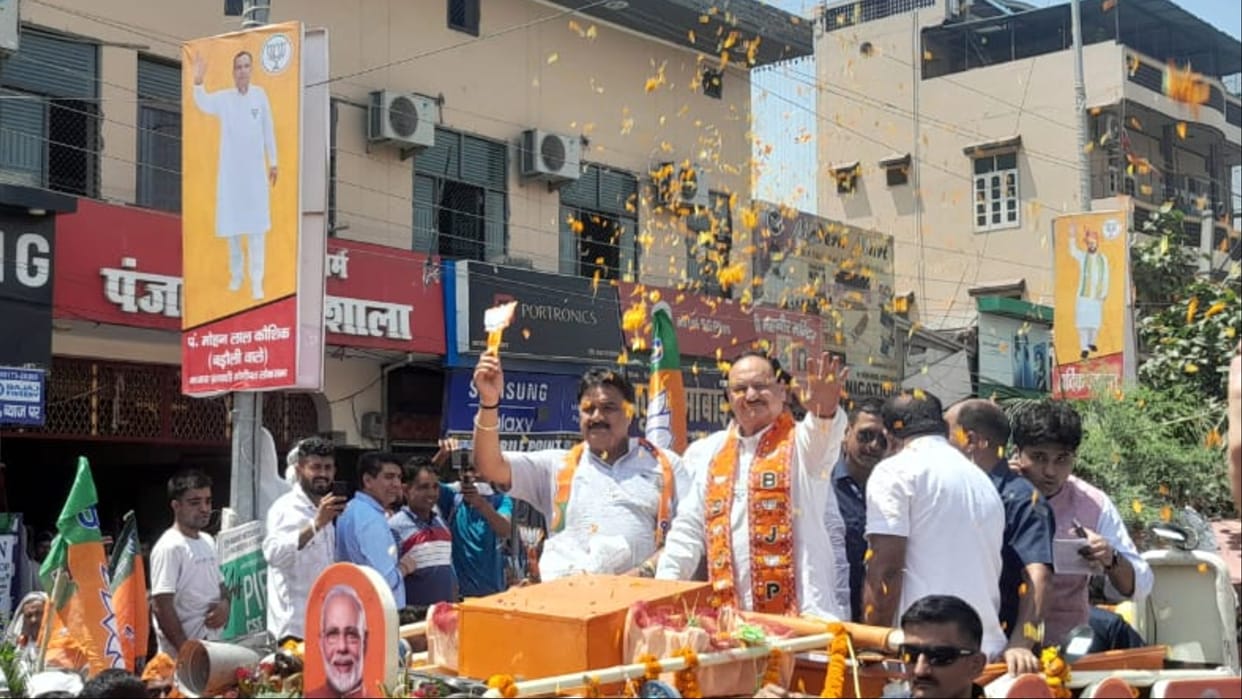 Haryana Lok sabha: After Rohtak, BJP national president JP Nadda reached Jind