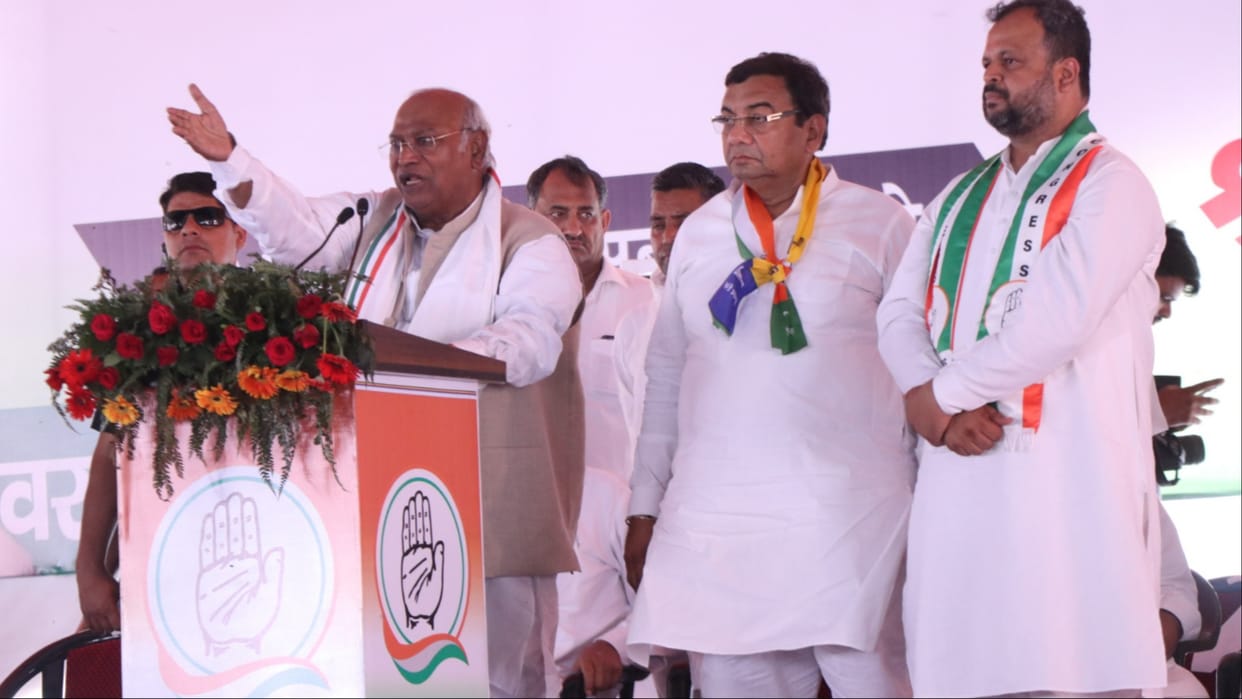 Haryana Lok Sabha: Congress President Kharge reached Yamunanagar