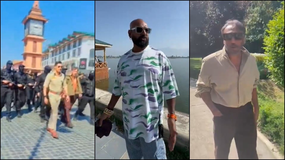Kashmir Film Shooting : Ajay Devgan shoot action at Lal Chowk Srinagar