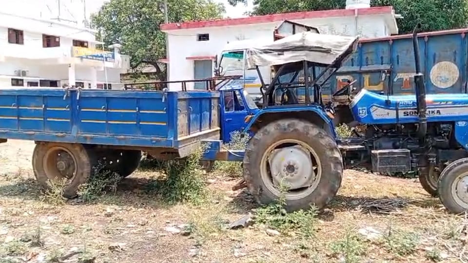 ट्रैक्टर मालिक के खिलाफ मुकदमा दर्ज
