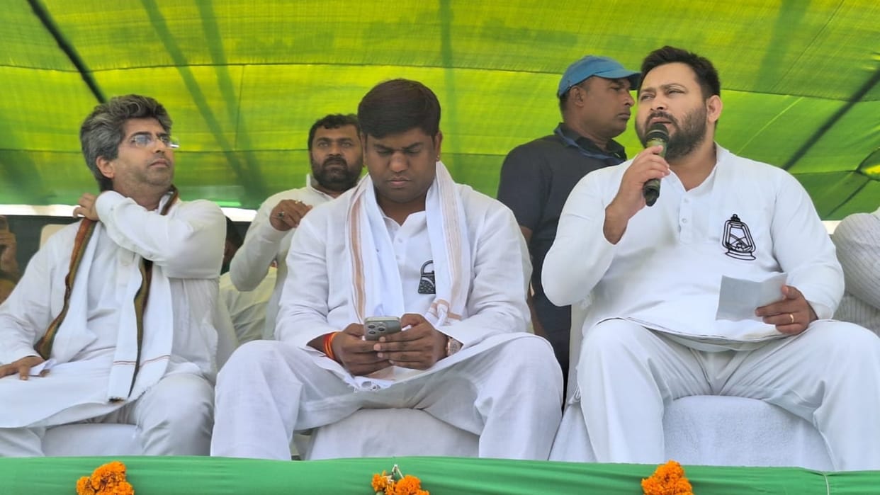 Valmikinagar Lok Sabha: Tejashwi Yadav says PM Modi does politics of dividing people and hatred, Nitish Kumar