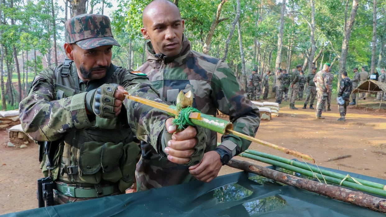 Army: 7th joint exercise of India-France armies, practiced on self-defense d cooperation in difficult situatio