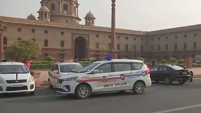 Bomb threat mail was received from Police Control Room at North Block New Delhi