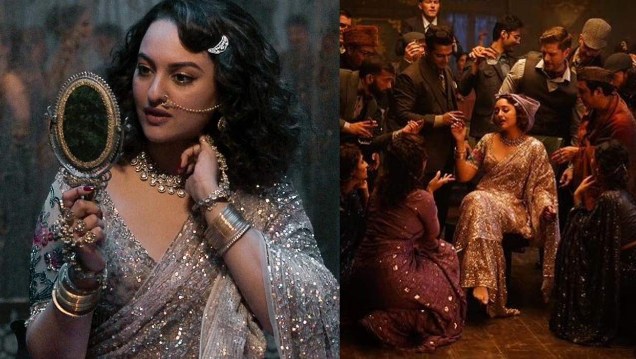 Sonakshi Sinha shared a post about First One Shot Song Tilasmi Bahein from Sanjay Leela Bhansali Heeramandi