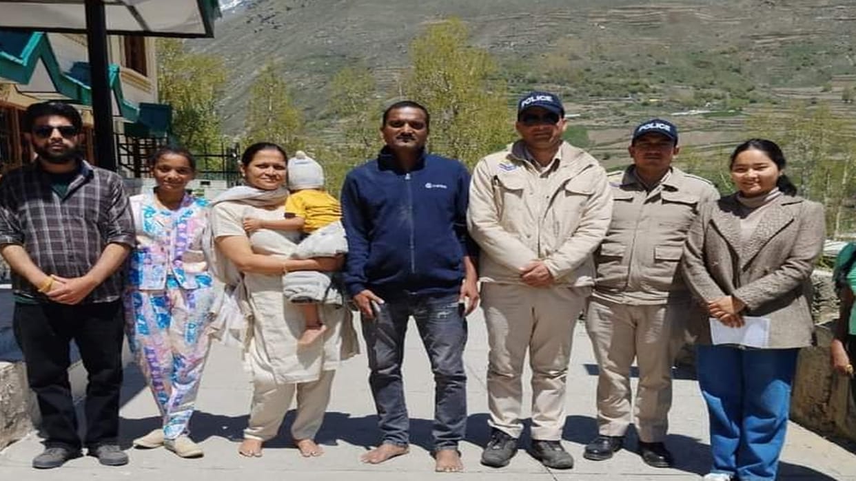 Lahaul police saved the life of tourist child