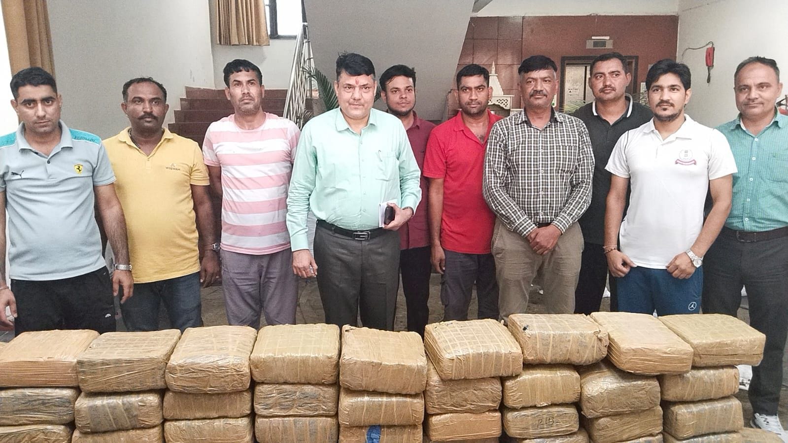 850 किलो गांजा किया जब्त
