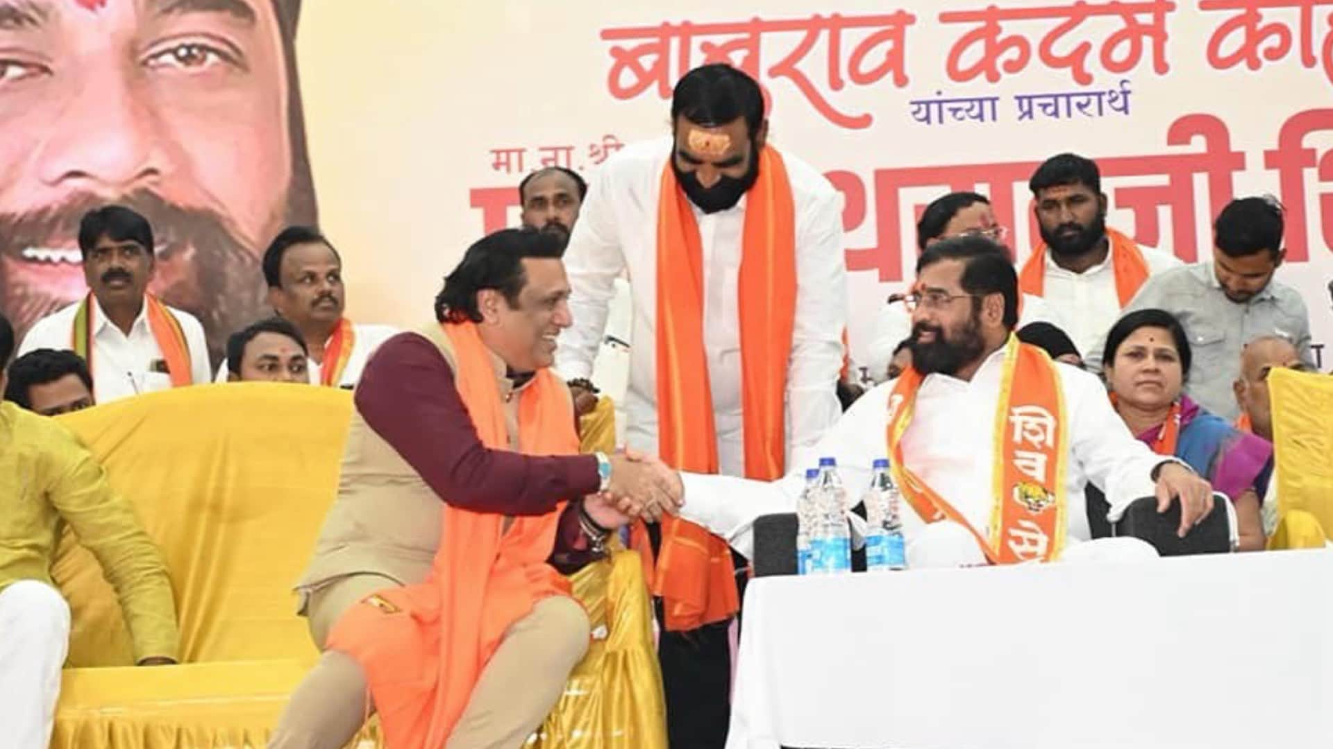 Govinda shared a photo with PM Narendra Modi wrote met Honourable PM of India during the campaign in Mumbai