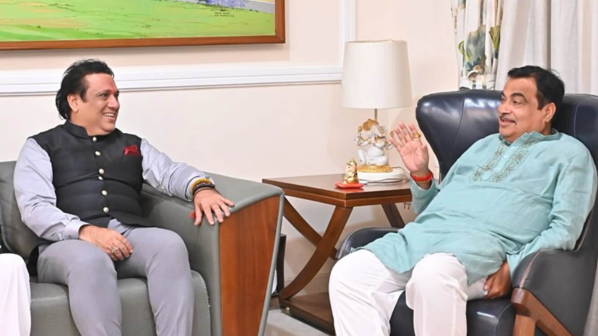 Govinda shared a photo with PM Narendra Modi wrote met Honourable PM of India during the campaign in Mumbai